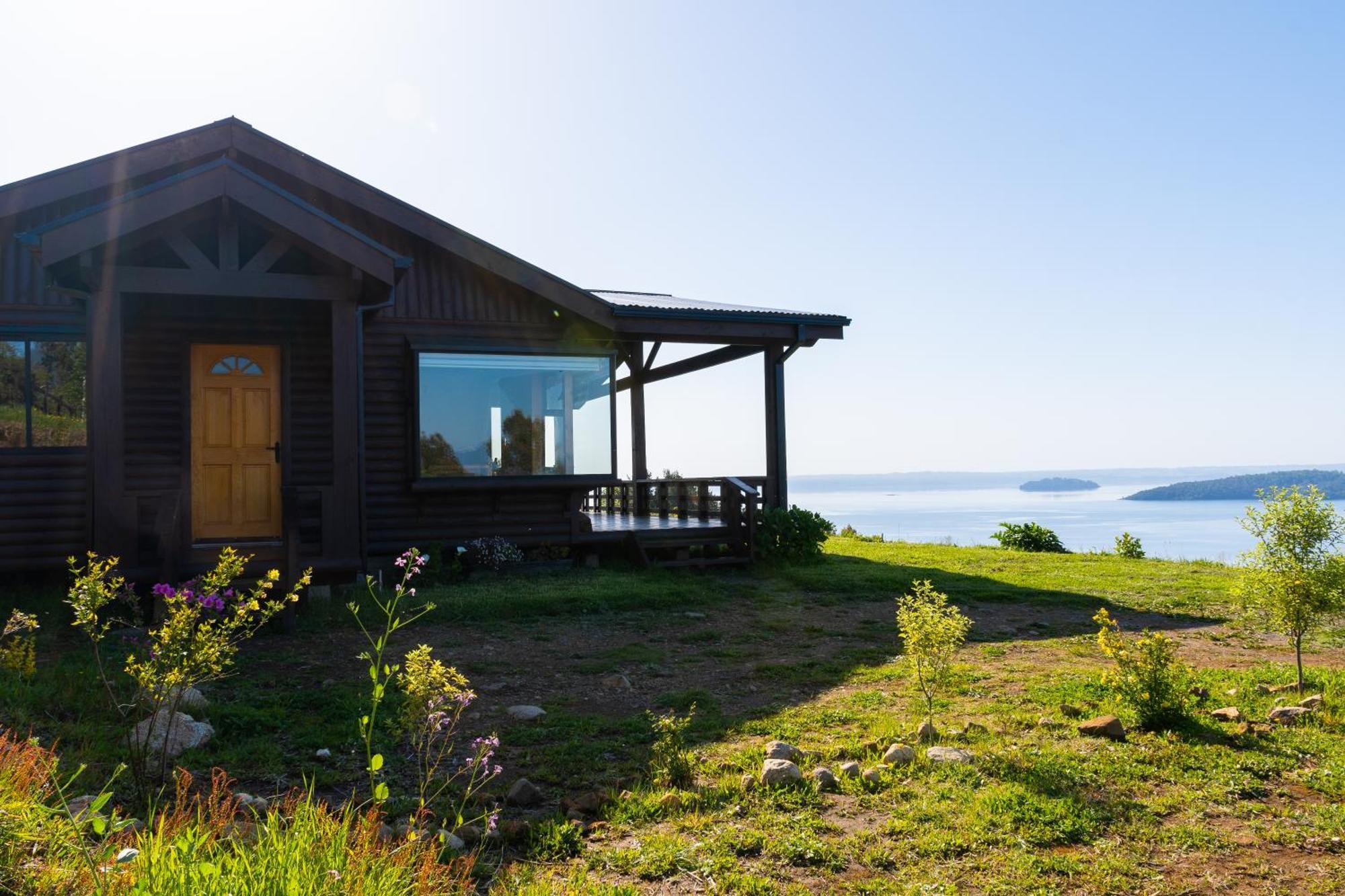 Cabanas Mirador Población Lago Ranco Esterno foto