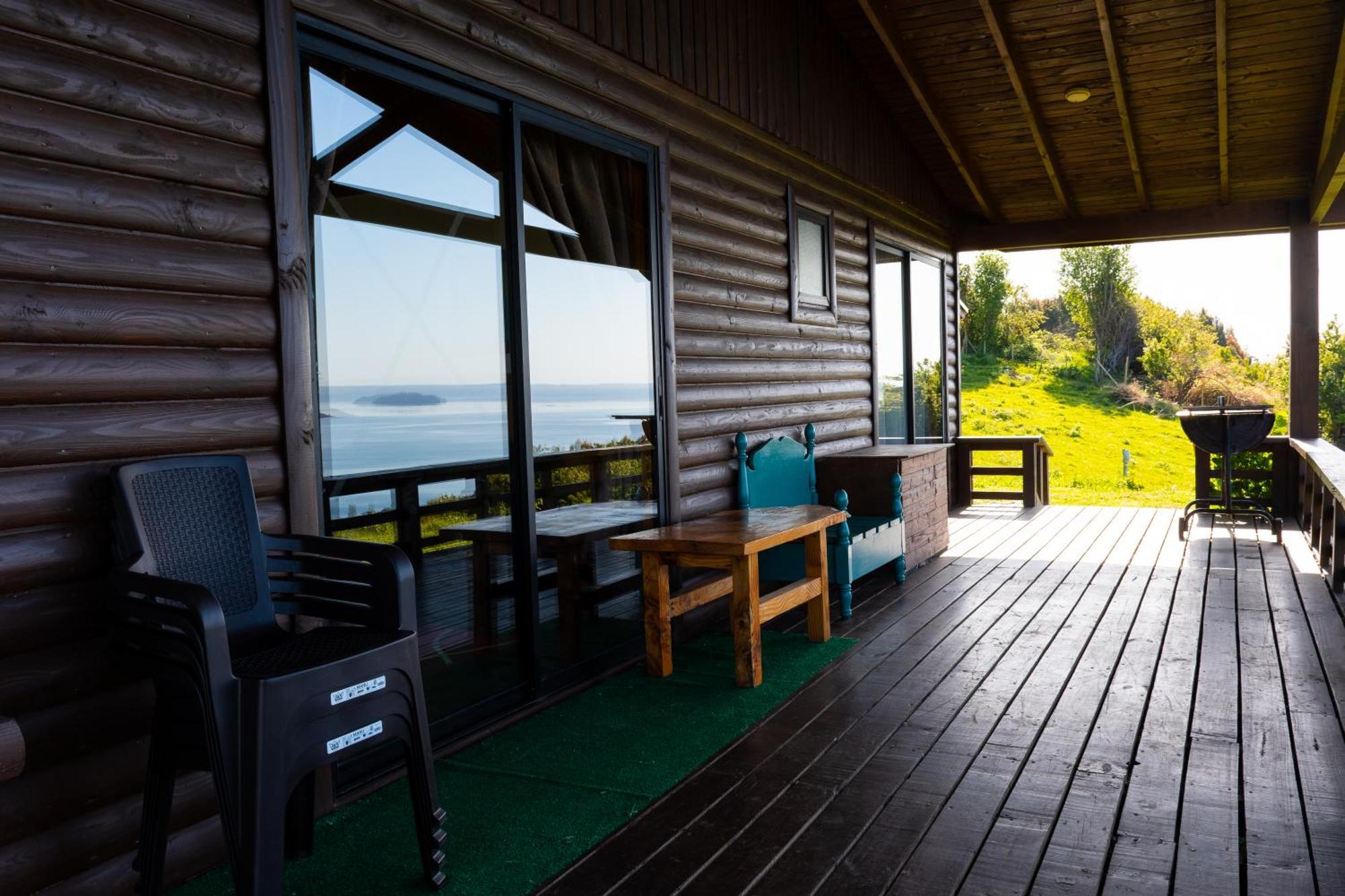 Cabanas Mirador Población Lago Ranco Esterno foto