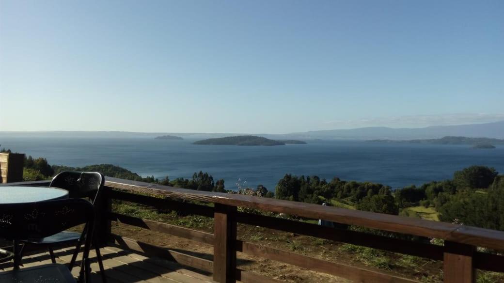 Cabanas Mirador Población Lago Ranco Esterno foto