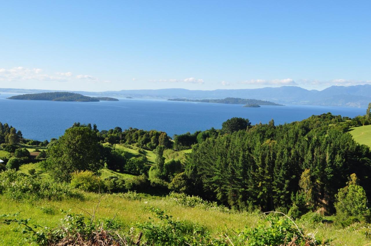 Cabanas Mirador Población Lago Ranco Esterno foto